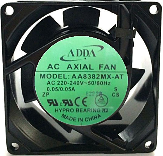 ADDA AA8382MX-AT 220/240V 0.05A 2wires Cooling Fan ADDA AA8382MX-AT 220/240V 0.05A 2wires Cooling Fan